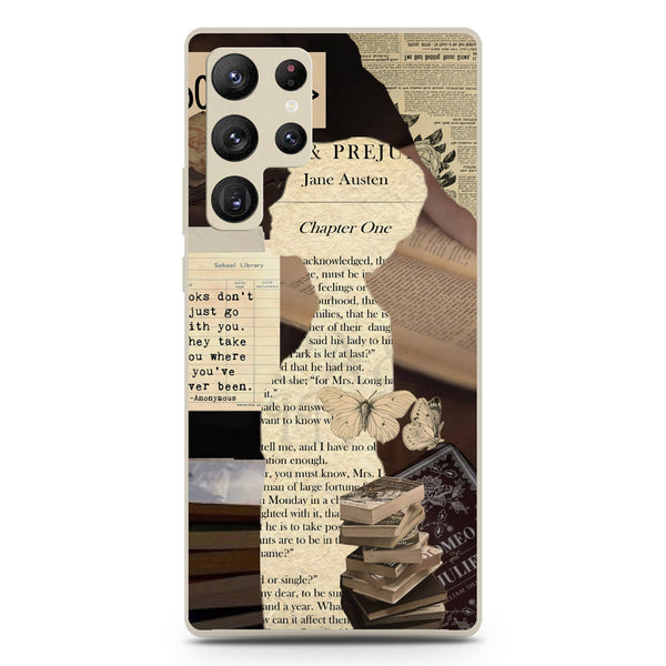 Chapters of You Series Soft Phone Case - Silica Gel Case - Offwhite - Samsung Galaxy S22 Ultra 5G
