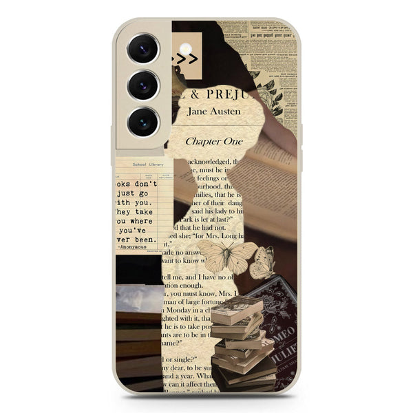 Chapters of You Series Soft Phone Case - Silica Gel Case - Offwhite - Samsung Galaxy S22 5G