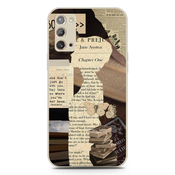 Chapters of You Series Soft Phone Case - Silica Gel Case - Offwhite - Samsung Galaxy Note 20