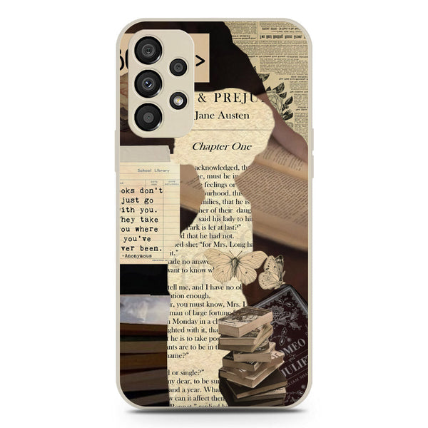 Chapters of You Series Soft Phone Case - Silica Gel Case - Offwhite - Samsung Galaxy A73 5G