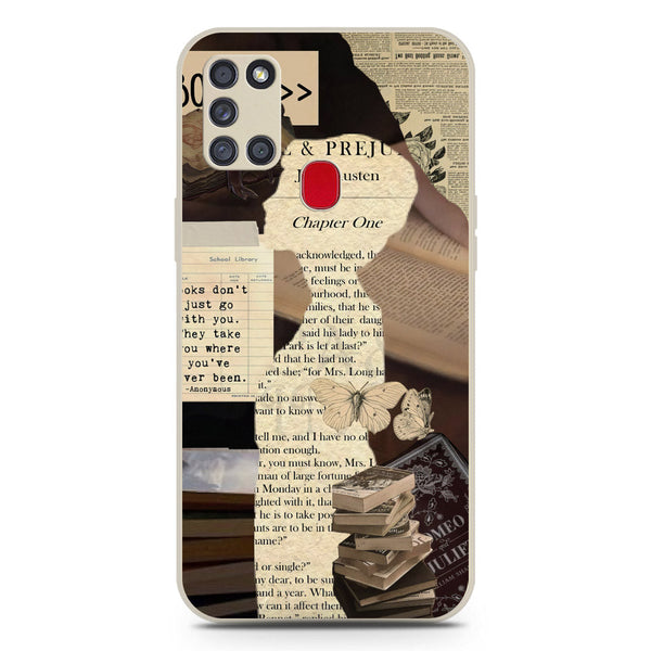 Chapters of You Series Soft Phone Case - Silica Gel Case - Offwhite - Samsung Galaxy A21s