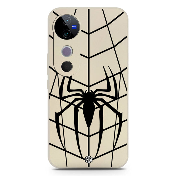 X-Spider Design Soft Phone Case - Silica Gel Case - Offwhite - Vivo V40