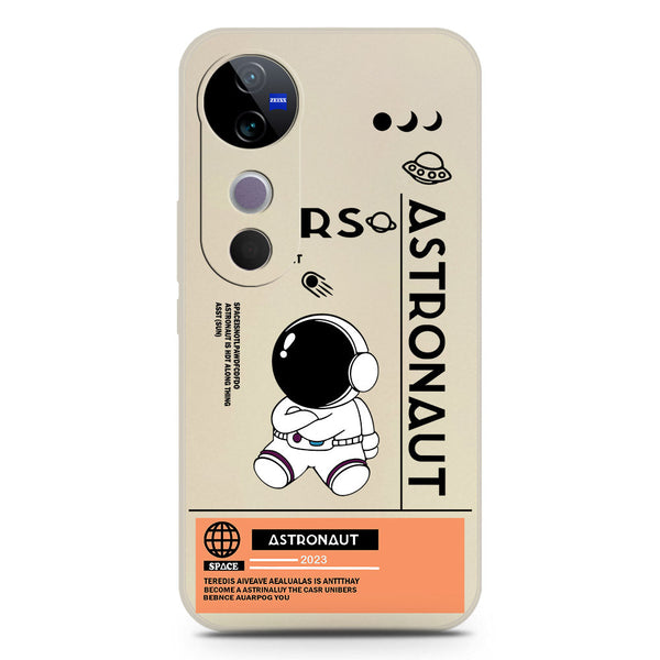 Astronaut Series Design Soft Phone Case - Silica Gel Case - Offwhite - Vivo S19 Pro
