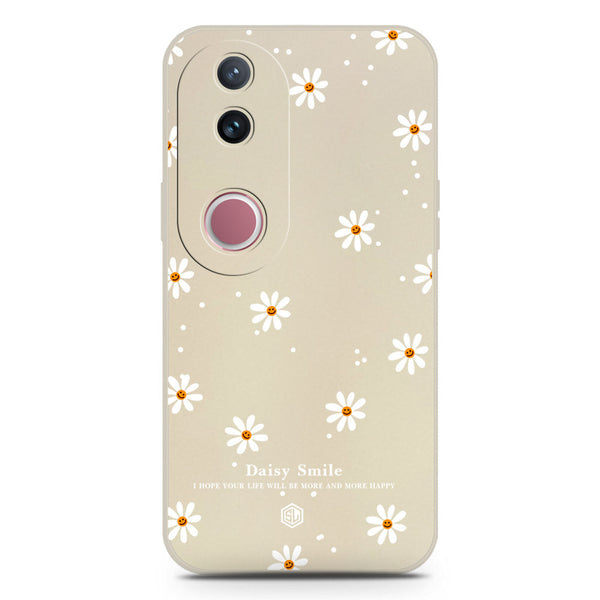 Daisy Smile Design Soft Phone Case - Silica Gel Case - Offwhite - Vivo V50