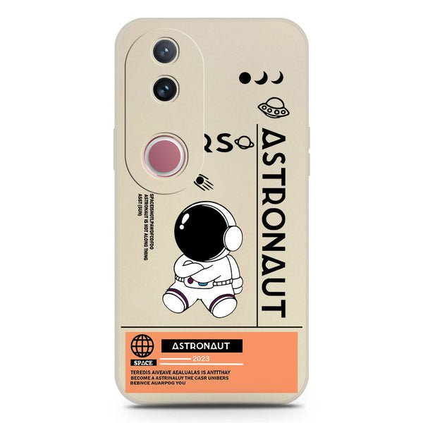 Astronaut Series Design Soft Phone Case - Silica Gel Case - Offwhite - Vivo V50