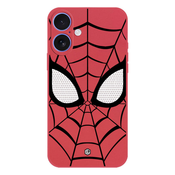 Cool Spider Design Soft Phone Case - Silica Gel Case - Red - iPhone 16