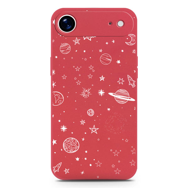 Stardust Dreams Design Soft Phone Case - Silica Gel Case - Red - iPhone 17 Air