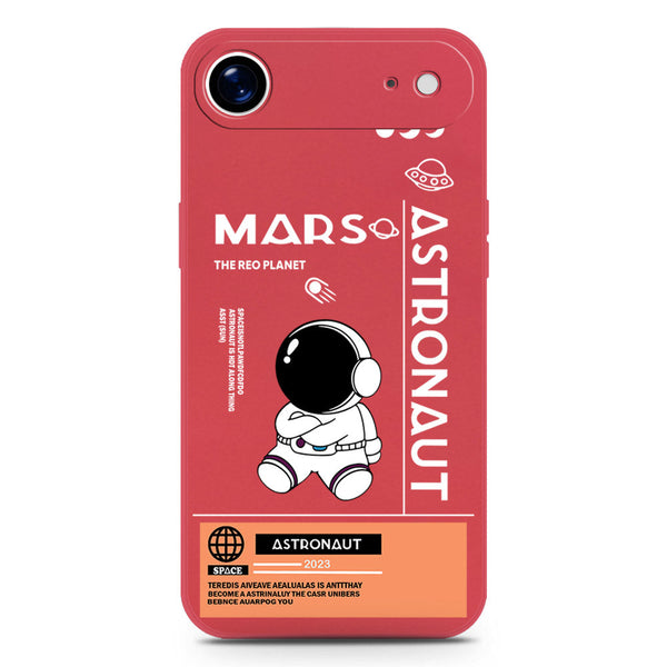 Astronaut Series Design Soft Phone Case - Silica Gel Case - Red - iPhone 17 Air