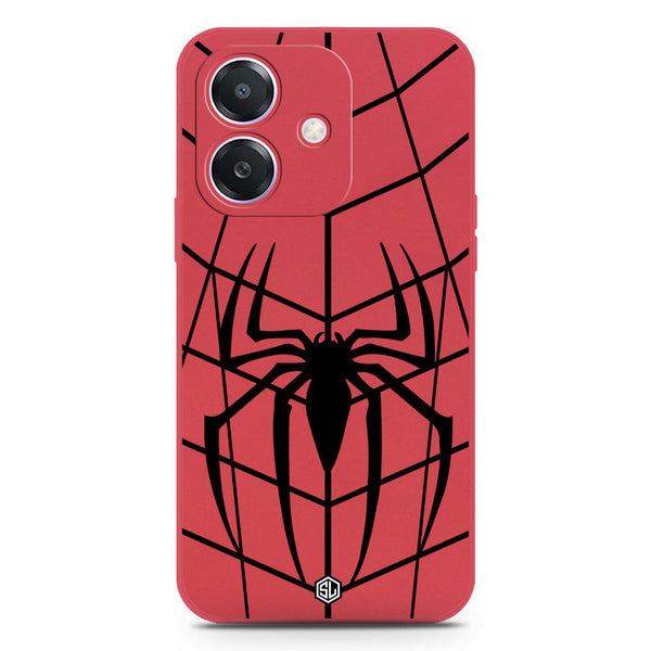 X-Spider Design Soft Phone Case - Silica Gel Case - Red - Oppo A40