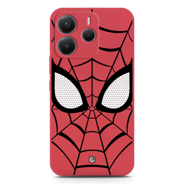 Cool Spider Design Soft Phone Case - Silica Gel Case - Red - Xiaomi Redmi Note 14 4G