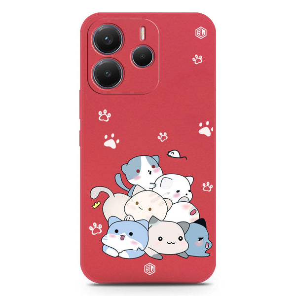 Cute Design Soft Phone Case - Silica Gel Case - Red - Xiaomi Redmi Note 14 4G