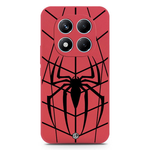 X-Spider Design Soft Phone Case - Silica Gel Case - Red - Xiaomi Redmi Note 14 Pro 4G