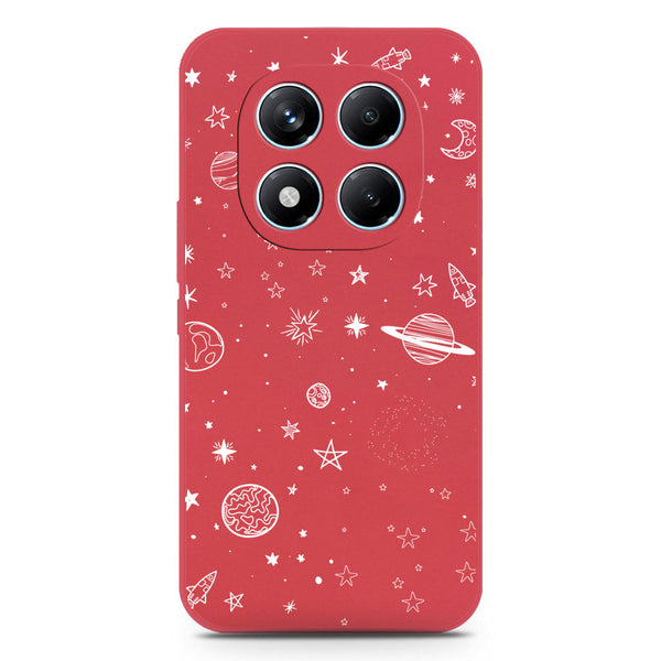Stardust Dreams Design Soft Phone Case - Silica Gel Case - Red - Xiaomi Redmi Note 14 Pro 4G