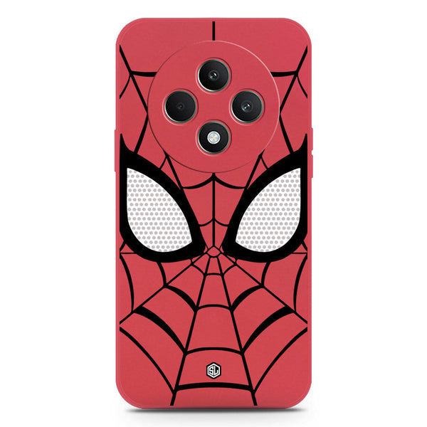 Cool Spider Design Soft Phone Case - Silica Gel Case - Red - Oppo Reno 12F 4G
