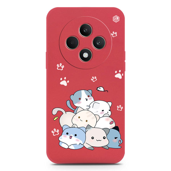 Cute Design Soft Phone Case - Silica Gel Case - Red - Oppo Reno 12F