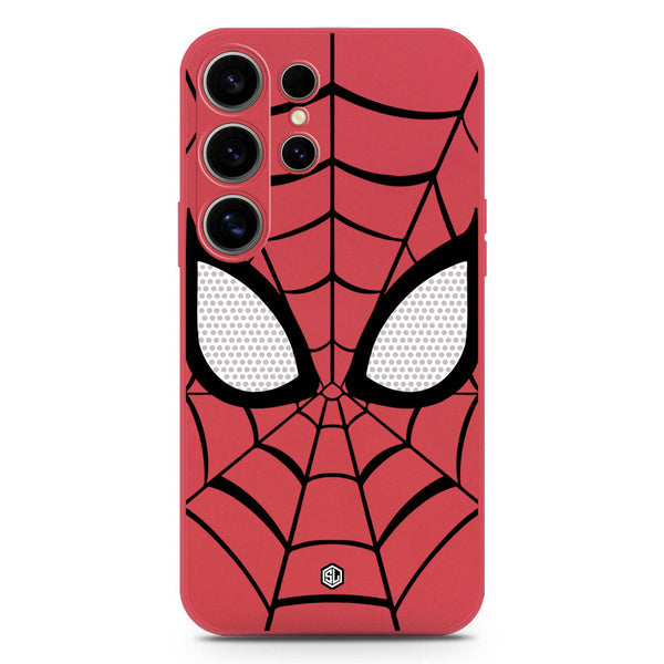 Cool Spider Design Soft Phone Case - Silica Gel Case - Red - Samsung Galaxy S25 Ultra