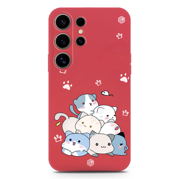 Cute Design Soft Phone Case - Silica Gel Case - Red - Samsung Galaxy S25 Ultra