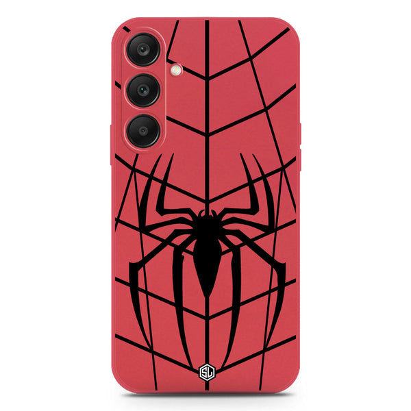 X-Spider Design Soft Phone Case - Silica Gel Case - Red - Samsung Galaxy S25 Plus