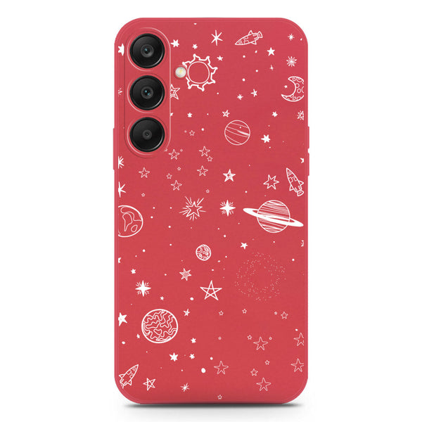 Stardust Dreams Design Soft Phone Case - Silica Gel Case - Red - Samsung Galaxy S25 Plus