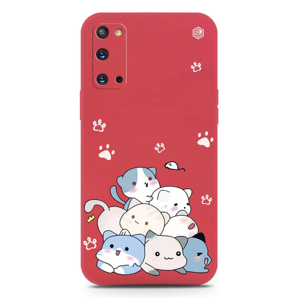 Cute Design Soft Phone Case - Silica Gel Case - Red - Samsung Galaxy S20
