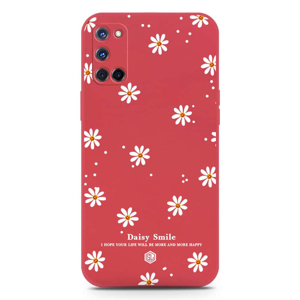 Daisy Smile Design Soft Phone Case - Silica Gel Case - Red - Oppo A72