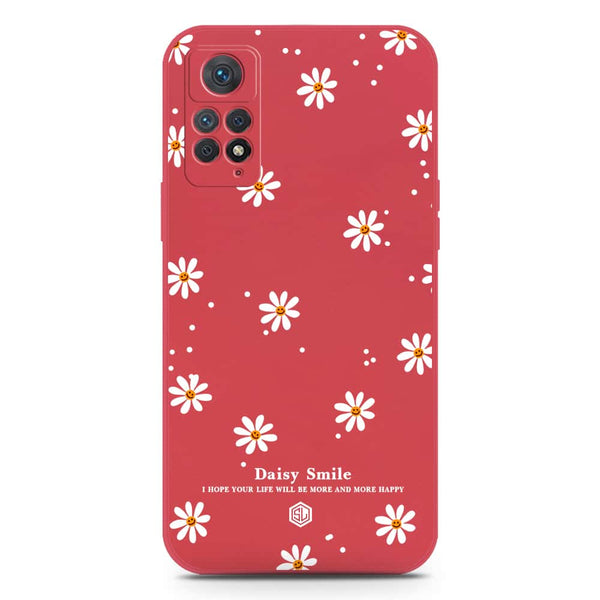 Daisy Smile Design Soft Phone Case - Silica Gel Case - Red - Xiaomi Redmi Note 11 Pro Plus 5G