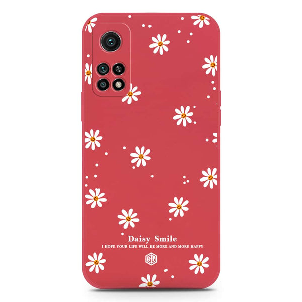 Daisy Smile Design Soft Phone Case - Silica Gel Case - Red - Xiaomi Mi 10T Pro