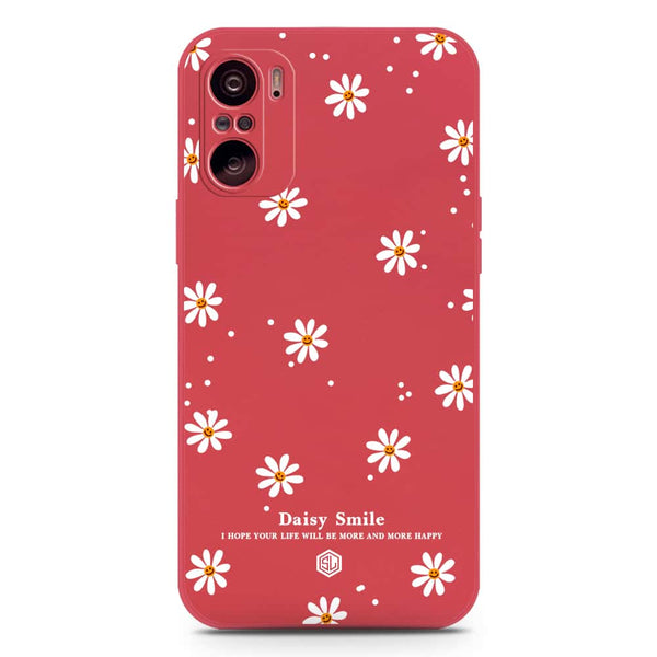 Daisy Smile Design Soft Phone Case - Silica Gel Case - Red - Xiaomi Mi 11i