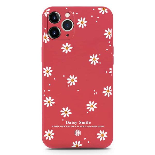 Daisy Smile Design Soft Phone Case - Silica Gel Case - Red - iPhone 11 Pro Max