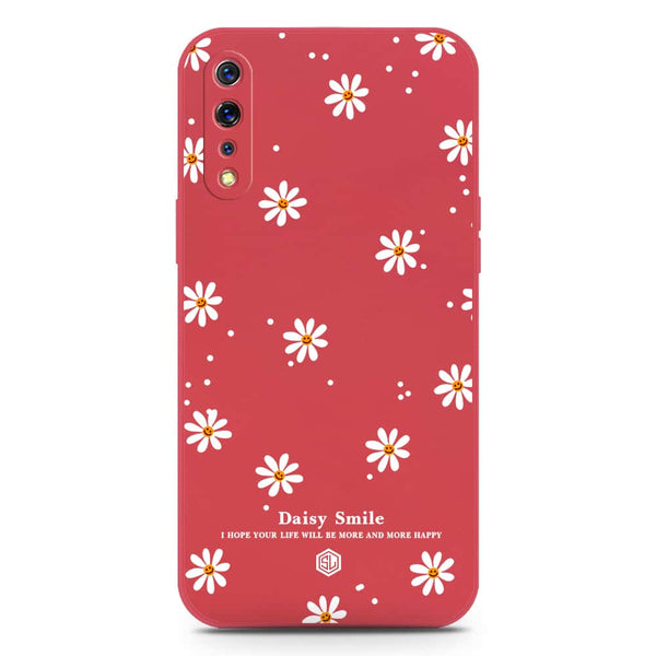 Daisy Smile Design Soft Phone Case - Silica Gel Case - Red - Vivo S1