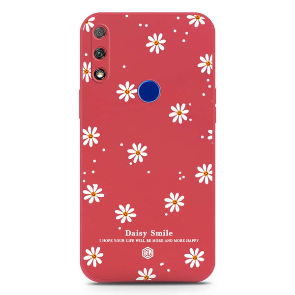 Daisy Smile Design Soft Phone Case - Silica Gel Case - Red - Honor 9X