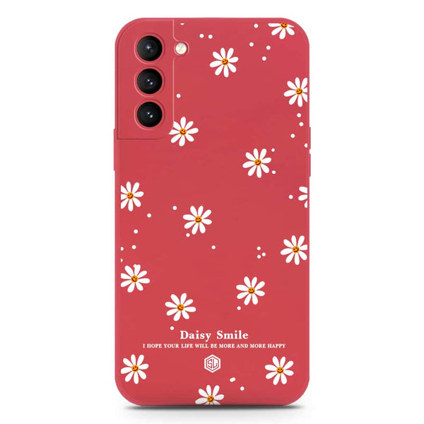 Daisy Smile Design Soft Phone Case - Silica Gel Case - Red - Samsung Galaxy S21 5G