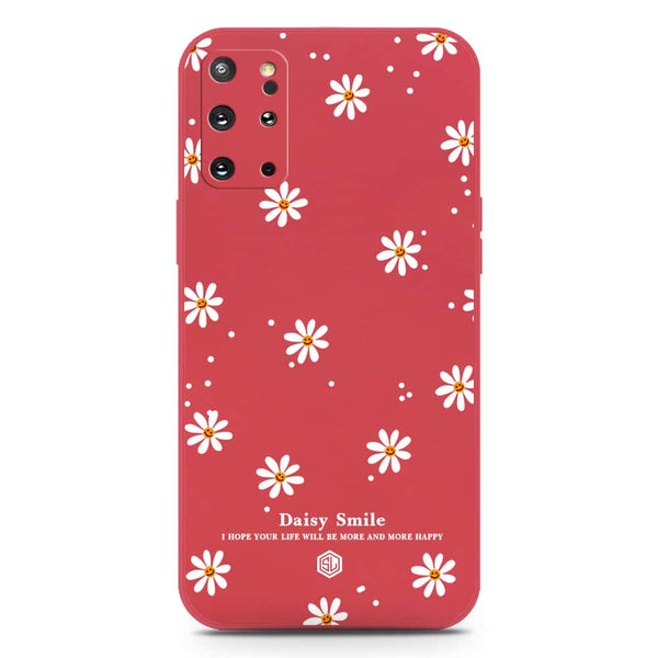 Daisy Smile Design Soft Phone Case - Silica Gel Case - Red - Samsung Galaxy S20 Plus
