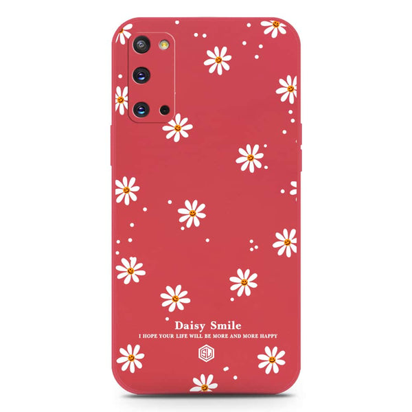 Daisy Smile Design Soft Phone Case - Silica Gel Case - Red - Samsung Galaxy S20
