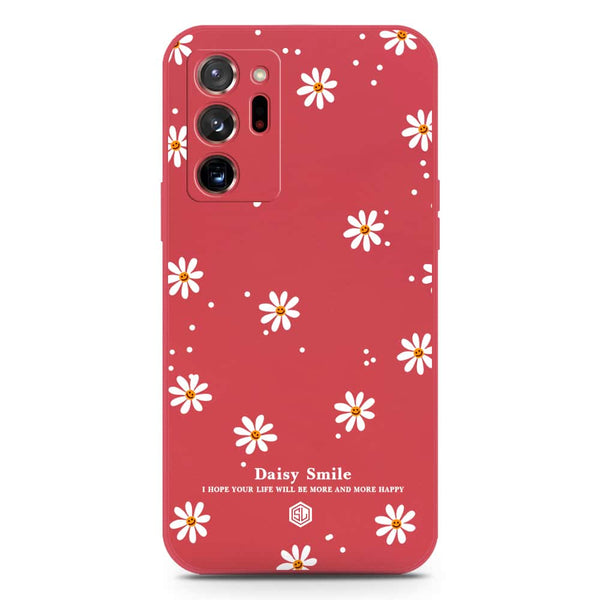 Daisy Smile Design Soft Phone Case - Silica Gel Case - Red - Samsung Galaxy Note 20 Ultra