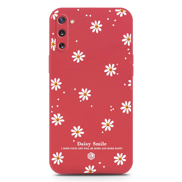Daisy Smile Design Soft Phone Case - Silica Gel Case - Red - Samsung Galaxy Note 10