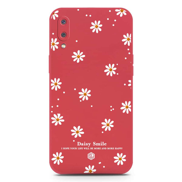 Daisy Smile Design Soft Phone Case - Silica Gel Case - Red - Samsung Galaxy M02