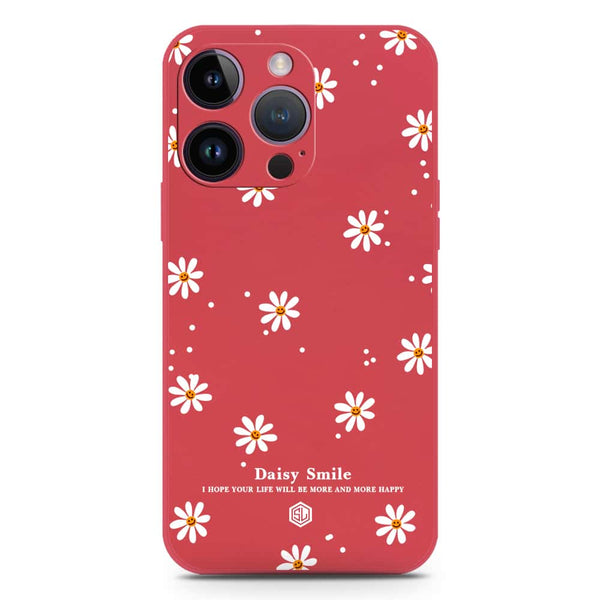 Daisy Smile Design Soft Phone Case - Silica Gel Case - Red - iPhone 14 Pro Max