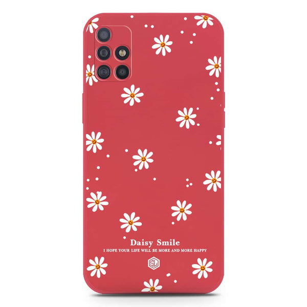 Daisy Smile Design Soft Phone Case - Silica Gel Case - Red - Samsung Galaxy A51