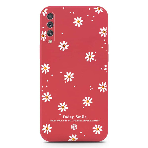 Daisy Smile Design Soft Phone Case - Silica Gel Case - Red - Samsung Galaxy A50