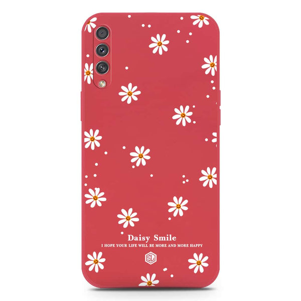 Daisy Smile Design Soft Phone Case - Silica Gel Case - Red - Samsung Galaxy A30s