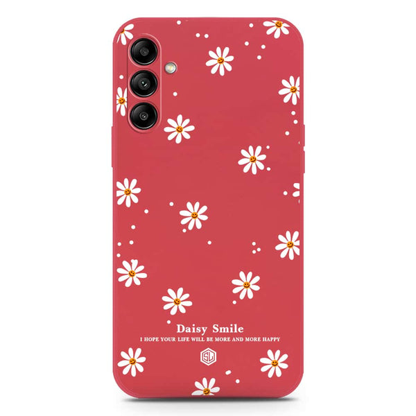 Daisy Smile Design Soft Phone Case - Silica Gel Case - Red - Samsung Galaxy A24 4G