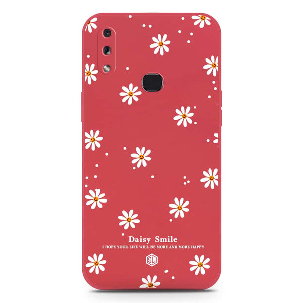 Daisy Smile Design Soft Phone Case - Silica Gel Case - Red - Samsung Galaxy A10s