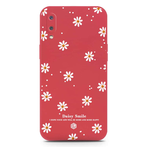 Daisy Smile Design Soft Phone Case - Silica Gel Case - Red - Samsung Galaxy A02