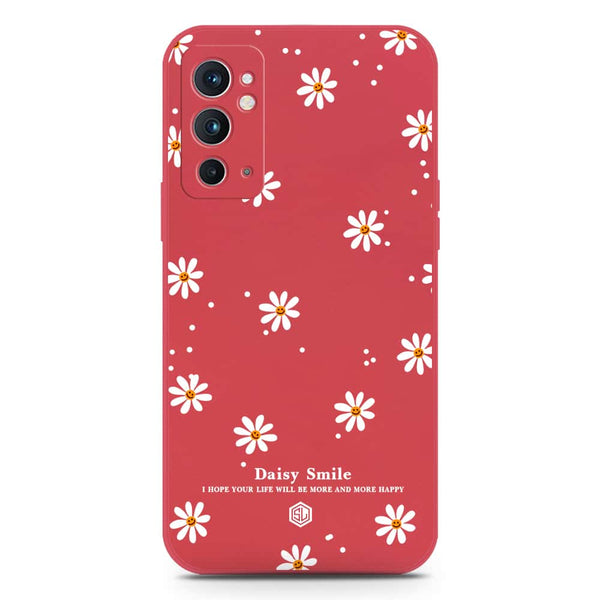 Daisy Smile Design Soft Phone Case - Silica Gel Case - Red - OnePlus 9RT 5G