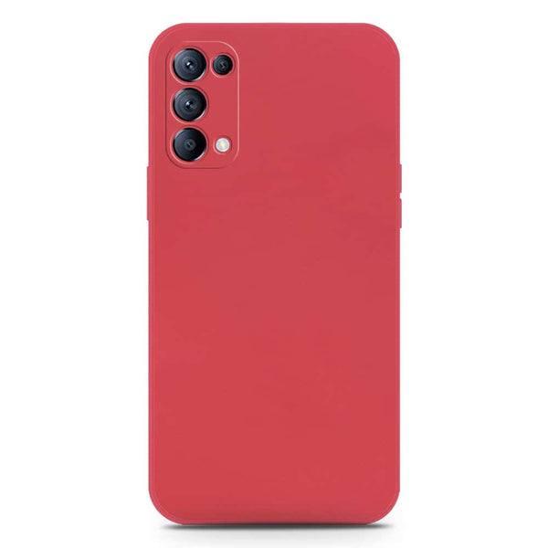 Skinlee Silica Gel Case - Red - Oppo Reno 5 5G