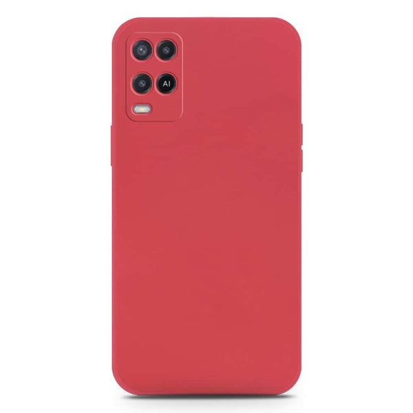 Skinlee Silica Gel Case - Dark Red - Oppo A54 4G