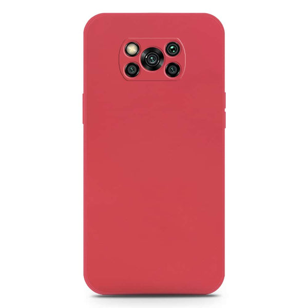 Skinlee Silica Gel Case - Dark Red - Xiaomi Poco X3 Pro