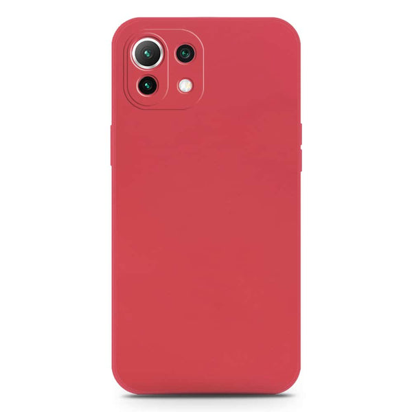 Skinlee Silica Gel Case - Dark Red - Xiaomi Mi 11 Lite