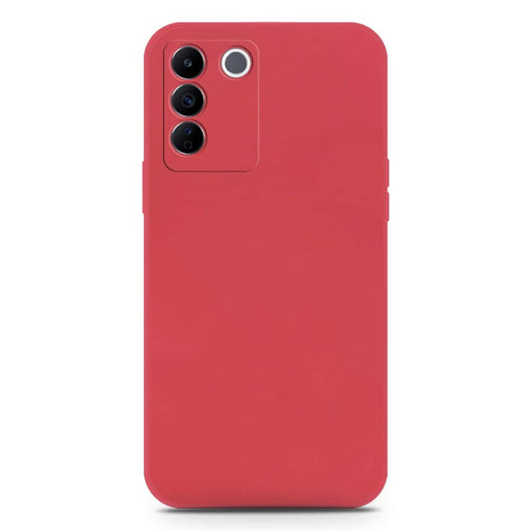 Skinlee Silica Gel Case - Dark Red - Vivo S16e